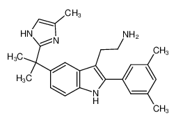 2-{2-(3,5-Dimethylphenyl)-5-[1-methyl-1-(4-methyl-1H-imidazol-2-yl)ethyl]-1H-indol-3-yl }ethylamine 192644-18-1