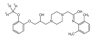 N-(2,6-二甲基苯基)-4-[2-羟基-3-[2-(三氘甲基)苯氧基]丙基]-1-哌嗪乙酰胺
