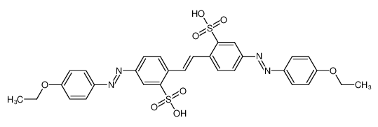 4,4'-bis[(4-ethoxyphenyl)azo]stilbene-2,2'-disulphonic acid 10359-84-9