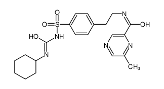 N-[2-[4-[[[(环己基氨基)羰基]氨基]磺酰基]苯基]乙基]-6-甲基吡嗪甲酰胺