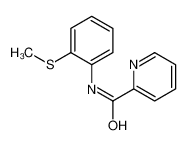 N-[2-(Methylsulfanyl)phenyl]-2-pyridinecarboxamide 794582-15-3