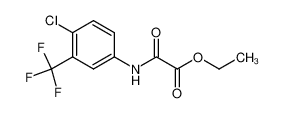 N-(4-chloro-3-trifluoromethylphenyl)-2-oxoglycine ethyl ester 17738-62-4