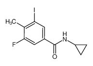 N-Cyclopropyl-3-fluoro-5-iodo-4-methylbenzamide 585544-31-6