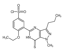 3-(6,7-二氢-1-甲基-3-丙基-7-硫代-1H-吡唑并[4,3-d]嘧啶-5-基)-4-乙氧基-苯磺酰氯