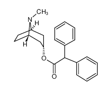 8-Methyl-8-azabicyclo[3.2.1]oct-3-yl diphenylacetate 6878-98-4