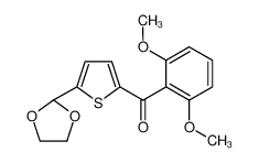 (2,6-dimethoxyphenyl)-[5-(1,3-dioxolan-2-yl)thiophen-2-yl]methanone 898779-07-2