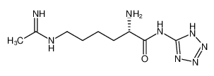 (S)-6-acetimidamido-2-amino-N-(1H-tetrazol-5-yl)hexanamide 179337-79-2