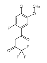 1-(4-chloro-2-fluoro-5-methoxyphenyl)-4,4,4-trifluorobutane-1,3-dione 177034-22-9