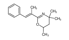 50259-54-6 4,4,6-trimethyl-2-(1-methyl-2-phenyl-vinyl)-5,6-dihydro-4H-[1,3]oxazine
