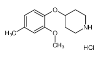 4-(2-methoxy-4-methylphenoxy)piperidine 883543-21-3