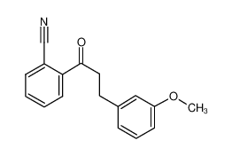 2-[3-(3-methoxyphenyl)propanoyl]benzonitrile 898774-49-7