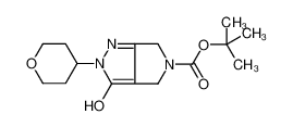 2-Methyl-2-propanyl 3-hydroxy-2-(tetrahydro-2H-pyran-4-yl)-2,6-di hydropyrrolo[3,4-c]pyrazole-5(4H)-carboxylate