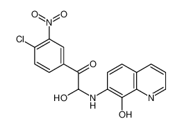 1-(4-chloro-3-nitrophenyl)-2-hydroxy-2-[(8-hydroxyquinolin-7-yl)amino]ethanone