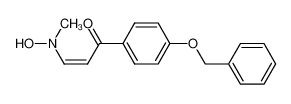 (Z)-1-(4-(benzyloxy)phenyl)-3-(hydroxy(methyl)amino)prop-2-en-1-one 143620-93-3
