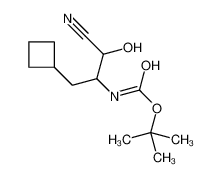 N-[2-Cyano-1-(cyclobutylmethyl)-2-hydroxyethyl]-carbamic Acid 1,1-Dimethylethyl Ester 394735-20-7