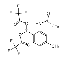 (2-acetamido-4-methylphenyl)thallium(III) 2,2,2-trifluoroacetate
