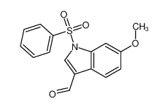 1-(benzenesulfonyl)-6-methoxyindole-3-carbaldehyde 143702-30-1