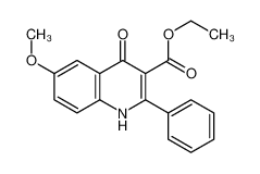 ethyl 6-methoxy-4-oxo-2-phenyl-1H-quinoline-3-carboxylate 93663-71-9