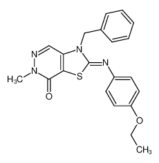 136353-33-8 3-benzyl-2-((4-ethoxyphenyl)imino)-6-methyl-2,3-dihydrothiazolo[4,5-d]pyridazin-7(6H)-one