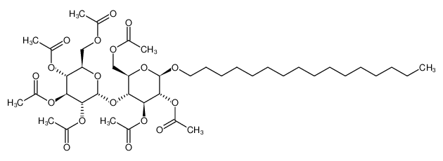 1206763-65-6 1-hexadecyl-2,3,6-tri-O-acetyl-4-O-(2,3,4,6-tetra-O-acetyl-α-D-glucopyranosyl)-β-D-glucopyranoside