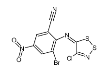 3-bromo-2-(4-chloro-5H-1,2,3-dithiazol-5-ylideneamino)-5-nitrobenzonitrile 1192690-66-6