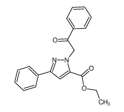 ethyl 1-(2-oxo-2-phenylethyl)-3-phenyl-1H-pyrazole-5-carboxylate 618070-56-7