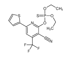2-[(二乙氧基磷硫代)氧基]-6-(2-噻吩)-4-三氟甲基烟腈