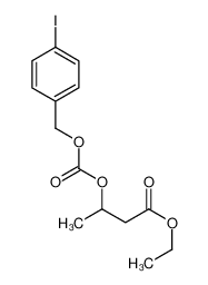 Ethyl 3-({[(4-iodobenzyl)oxy]carbonyl}oxy)butanoate 60075-74-3