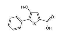 4-Methyl-5-phenylthiophene-2-carboxylic acid 40133-12-8