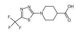 1-[5-(三氟甲基)-1,3,4-噻二唑-2-基]哌啶-4-羧酸