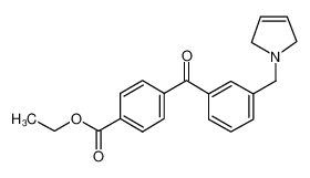 ethyl 4-[3-(2,5-dihydropyrrol-1-ylmethyl)benzoyl]benzoate 898789-87-2