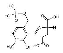 21888-14-2 (S)-2-(((3-hydroxy-2-methyl-5-((phosphonooxy)methyl)pyridin-4-yl)methylene)amino)pentanedioic acid