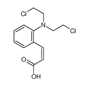 2-Propenoic acid, 3-[2-[bis(2-chloroethyl)amino]phenyl]- 64976-97-2