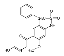 N-[2-[4-(methanesulfonamido)-2-methoxy-5-phenoxyphenyl]-2-oxoethyl]formamide