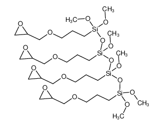 1448363-66-3 1,1,3,5,7,7-hexamethoxy-1,3,5,7-tetrakis(3-(oxiran-2-ylmethoxy)propyl)tetrasiloxane