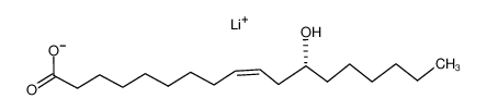 (9Z,12R)-12-羟基-9-十八碳烯酸锂盐(1:1)