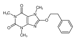 1,3,7-trimethyl-8-(2-phenylethoxy)purine-2,6-dione 5415-84-9