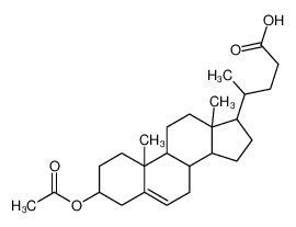 4-(3-acetyloxy-10,13-dimethyl-2,3,4,7,8,9,11,12,14,15,16,17-dodecahydro-1H-cyclopenta[a]phenanthren-17-yl)pentanoic acid