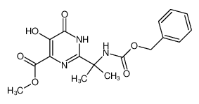 methyl 5-hydroxy-4-oxo-2-[2-(phenylmethoxycarbonylamino)propan-2-yl]-1H-pyrimidine-6-carboxylate 519032-08-7