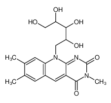 3,7,8-trimethyl-10-(2,3,4,5-tetrahydroxypentyl)pyrimido[4,5-b]quinoline-2,4-dione