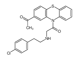 1-(2-acetylphenothiazin-10-yl)-2-[2-(4-chlorophenyl)ethylamino]ethanone 89516-36-9
