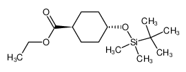 4-(tert-butyl-dimethyl-silyloxy)cyclohexanecarboxylic acid ethyl ester 158009-09-7
