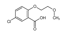 5-chloro-2-(2-methoxyethoxy)benzoic acid 62176-27-6