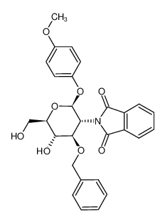 4-甲氧苯基3-O-苄基-2-脱氧-2-苯二甲酰亚氨基-Β-D-吡喃葡萄糖苷
