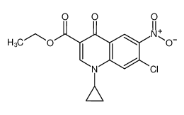 ethyl 7-chloro-1-cyclopropyl-6-nitro-4-oxoquinoline-3-carboxylate图片