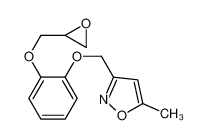 5-methyl-3-[[2-(oxiran-2-ylmethoxy)phenoxy]methyl]-1,2-oxazole 90288-61-2