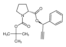 (R)-1-tert-butyl 2-((R)-1-phenylprop-2-yn-1-yl)-pyrrolidine-1,2-dicarboxylate 1294505-64-8