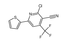 2-chloro-6-thiophen-2-yl-4-(trifluoromethyl)pyridine-3-carbonitrile 286430-58-8