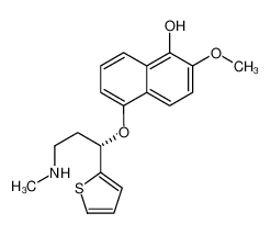 2-甲氧基-5-[(1S)-3-(甲基氨基)-1-(2-噻吩基)丙氧基]-1-萘酚