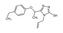 4-烯丙基-5-[1-(4-乙基苯氧基)乙基]-4H-1,2,4-噻唑-3-硫醇